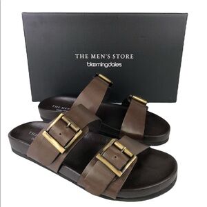 The Mens Store Bloomingdales Brown Devin Sandals Size 9M